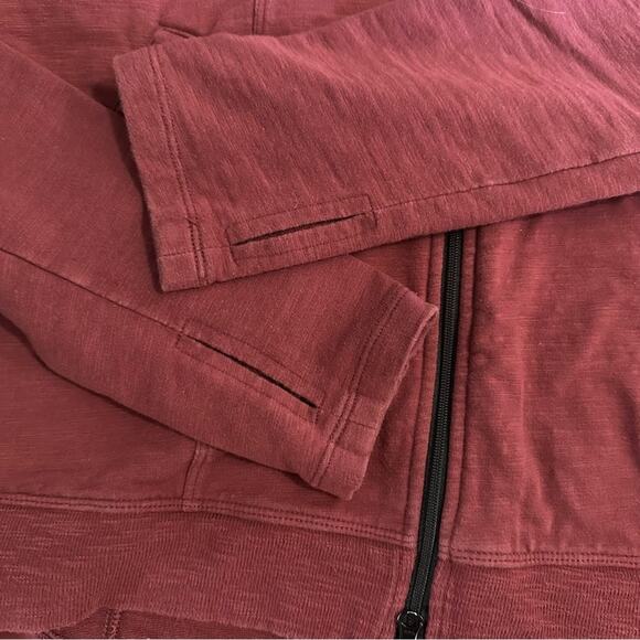 CABI Women's Burgundy Training Jacket, French Knit, Burgundy, Full Zip, Small - Picture 9 of 16